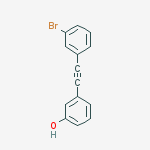 Structure of 3-((3-BROMOPHENYL)ETHYNYL)PHENOL