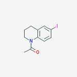 Structure of 1-(6-IODO-3,4-DIHYDROQUINOLIN-1(2H)-YL)ETHANONE