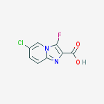 Structure of 6-CHLORO-3-FLUOROIMIDAZO[1,2-A]PYRIDINE-2-CARBOXYLIC ACID XHCL H2O