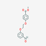 Methyl 4-[2-(3-formylphenoxy)ethoxy]-benzenecarboxylate结构式