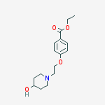 Structure of Ethyl 4-[2-(4-hydroxypiperidino)ethoxy]-benzenecarboxylate