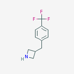 Structure of 3-[[4-(Trifluoromethyl)phenyl]methyl]azetidine