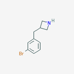 Structure of 3-[(3-Bromophenyl)methyl]azetidine