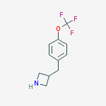 3-[[(4-Trifluoromethoxy)phenyl]methyl]azetidine结构式