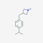 Structure of 3-[(4-Isopropylphenyl)methyl]azetidine