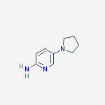 Structure of 2-pyridinamine, 5-(1-pyrrolidinyl)-