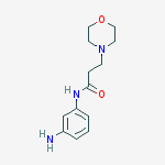 Structure of N-(3-Amino-phenyl)-3-morpholin-4-yl-propionamide