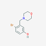 Structure of 4-bromo-3-(morpholinomethyl)phenol