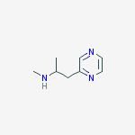 Structure of N-methyl-1-pyrazin-2-ylpropan-2-amine(SALTDATA: FREE)