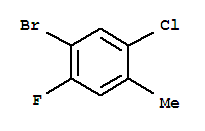 Structure of 4-BROMO-2-CHLORO-5-FLUOROTOLUENE 99