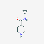 Structure of N-cyclopropyl-4-Piperidinecarboxamide