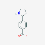 Structure of 4-pyrrolidin-2-ylbenzoic acid