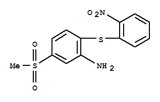 Structure of 5-mesyl-2-[(2-nitrophenyl)thio]aniline