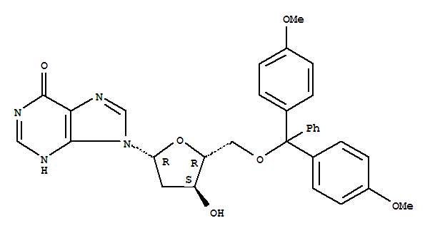 Structure of 5-O-(4,4-dimethoxytrityl)-2-deoxyinosine
