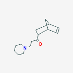 1-(bicyclo[2.2.1]hept-5-en-2-yl)-3-piperidinopropan-1-one结构式