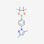 3,5,-DIMETHYL-1-[4-(4,4,5,5-TETRAMETHYL-1,3,2-DIOXABOROLAN-2-YL)PHENYL]-1H-PYRAZOLE结构式