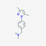 3,5-Dimethyl-1-{4-[(methylamino)methyl]phenyl}-1H-pyrazole 95%结构式