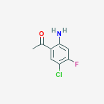 2-氨基-4-氟-5-氯苯乙酮结构式