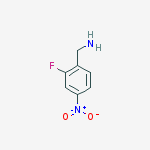 Benzenemethanamine,  2-fluoro-4-nitro-结构式