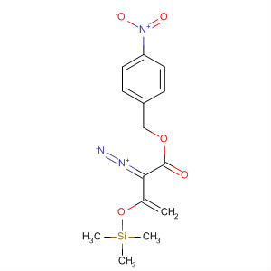 Structure of 3-Butenoic acid, 2-diazo-3-[(trimethylsilyl)oxy]-, (4-nitrophenyl)methylester