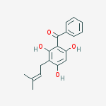 Structure of 3-Prenyl-2,4,6-trihydroxybenzophenone