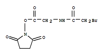 Structure of Succinimidyl-2-(bromoacetamido)acetate
