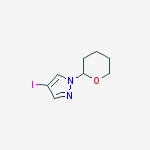 4-Iodo-1-(tetrahydro-2H-pyran-2-yl)-1H-pyrazole结构式