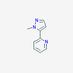 Structure of Pyridine, 2-(1-methyl-1H-pyrazol-5-yl)-
