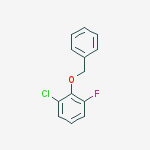 1-chloro-3-fluoro-2-phenylmethoxybenzene结构式