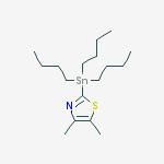 Structure of tributyl-(4,5-dimethyl-1,3-thiazol-2-yl)stannane
