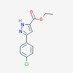Structure of ETHYL 3-(4-CHLOROPHENYL)-1H-PYRAZOLE-5-CARBOXYLATE