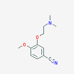 3-[2-(dimethylamino)ethoxy]-4-methoxybenzonitrile结构式