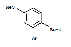 Structure of 2-isobutyl-5-methoxyphenol