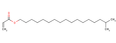 Structure of isooctadecyl acrylate