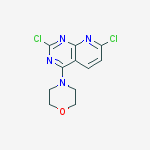 Structure of 4-(2,7-dichloropyrido[2,3-d]pyrimidin-4-yl)morpholine