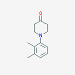 1-(2,3-dimethylphenyl)piperidin-4-one结构式