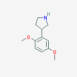 Structure of 3-(2,5-dimethoxyphenyl)pyrrolidine