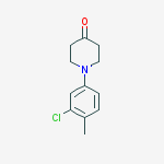 Structure of 1-(3-chloro-4-methylphenyl)piperidin-4-one