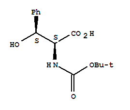 Structure of (2R,3R)/(2S,3S)-RACEMIC BOC-BETA-HYDROXY-PHENYLALANINE