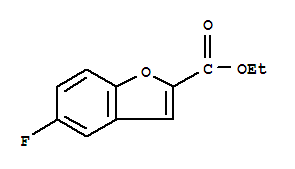 Structure of ETHYL 5-FLUORO-1-BENZOFURAN-2-CARBOXYLATE