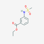 Structure of ethyl 3-methanesulphonamido benzoate
