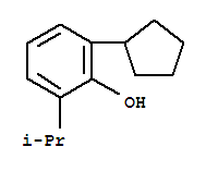 2-cyclopentyl-6-isopropylphenol结构式