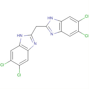 Structure of 1H-Benzimidazole, 2,2'-methylenebis[5,6-dichloro-