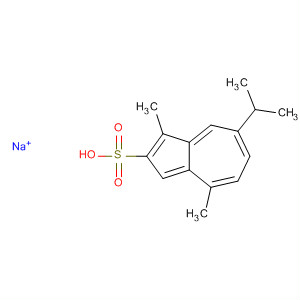 2-Azulenesulfonic acid, 1,4-dimethyl-7-(1-methylethyl)-, sodium salt结构式
