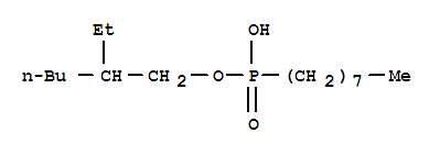 Structure of (2-ethylhexyl) hydrogen octylphosphonate