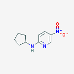 Structure of N-CYCLOPENTYL-5-NITROPYRIDIN-2-AMINE