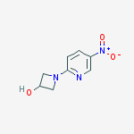 1-(5-nitro-2-pyridinyl)-3-Azetidinol结构式