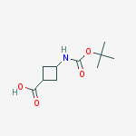 Structure of trans-3-(tert-butoxycarbonylamino)cyclobutanecarboxylic acid
