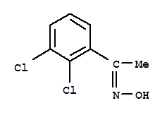 Structure of 1-(2,3-dichlorophenyl)ethan-1-one oxime