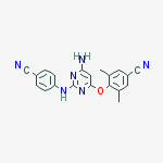 Structure of 4-(6-Amino-2-(4-cyanophenylamino)pyrimidin-4-yloxy)-3,5-dimethylbenzonitrile